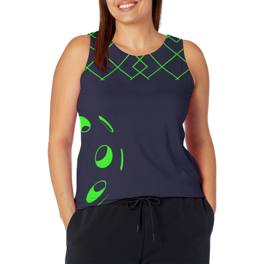 2X-LARGE Dizzy Pickle Lisa NBG Women's Wide Strap Tank Top (Plus Size)