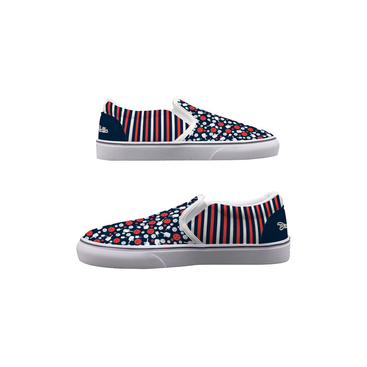 Dizzy Pickle Van Mini Paddles and Balls Women's Casual Slip-On Canvas Shoes
