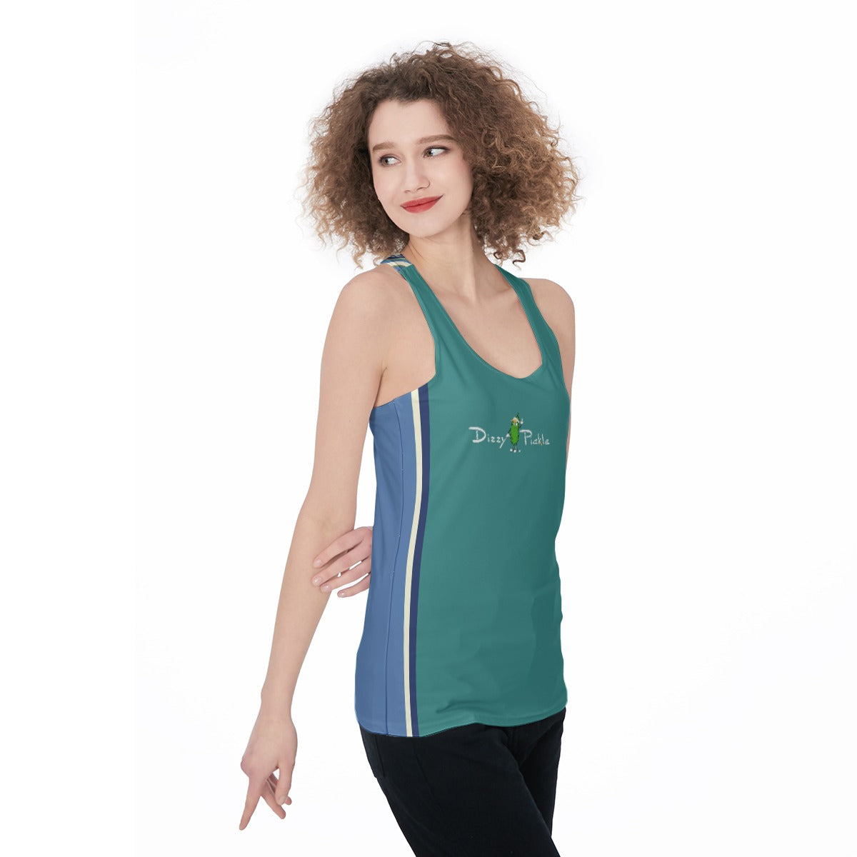 Dizzy Pickle Anne Stripes Women's Racerback Pickleball Tank Top