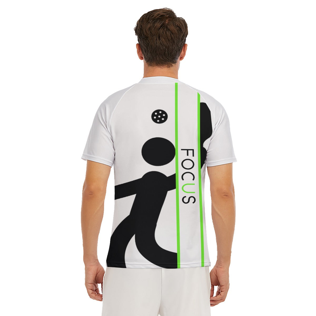 2X-LARGE SLIM FIT -  FOCUS - Men's Pickleball Fitted T-Shirt by Dizzy Pickle