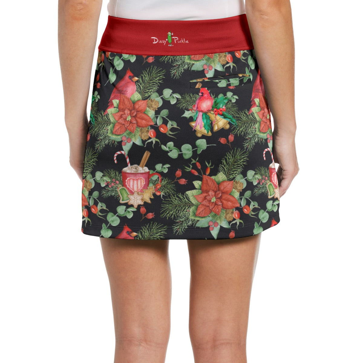 Dizzy Pickle Christmas Warm Memories Women's 17" Performance Pickleball Skort with Inner Shorts