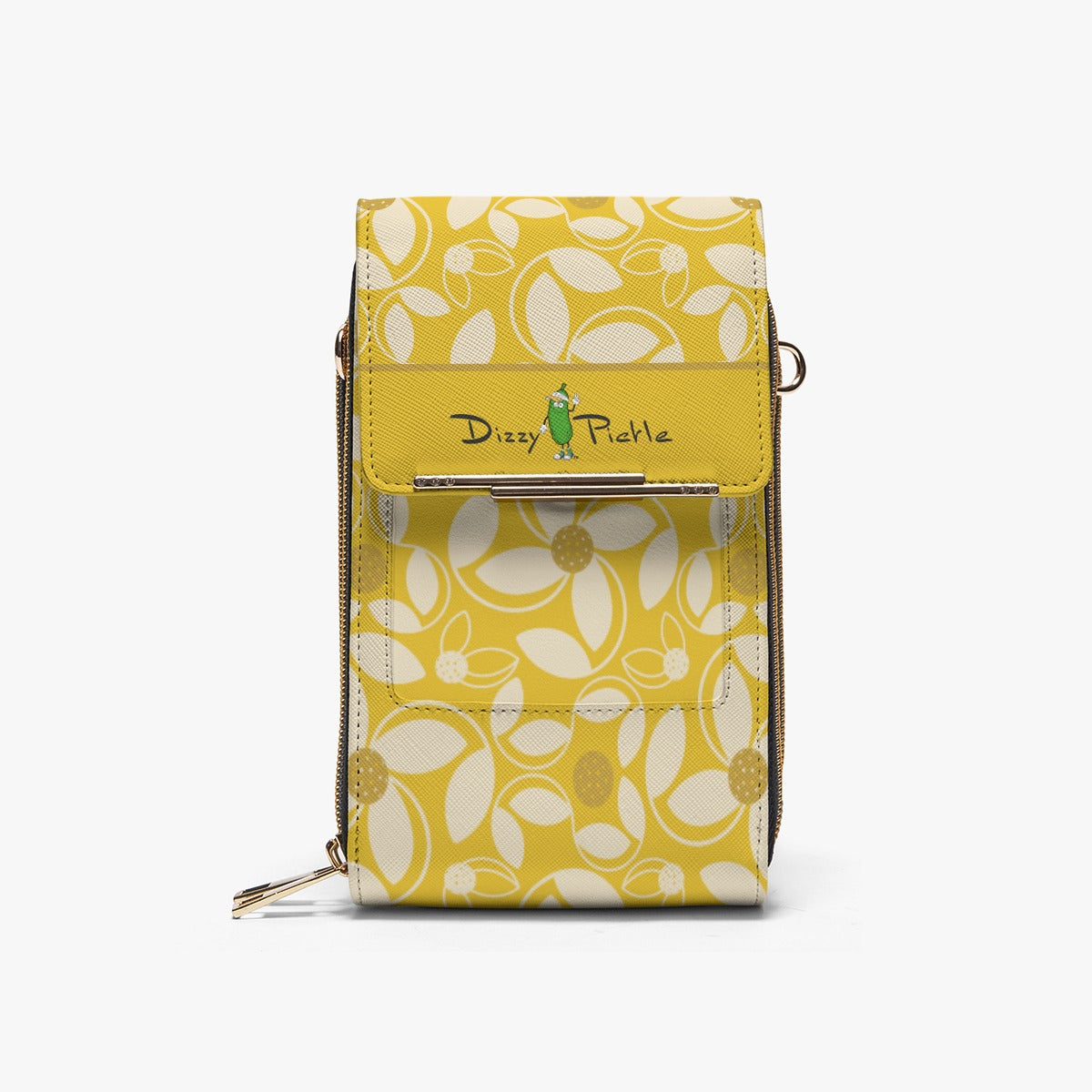 Dizzy Pickle Beth Gold Women's Pickleball Mobile Phone  Crossbody Bag