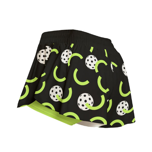 MEDIUM Dizzy Pickle Believe BK Pickleball Women's Sport Culottes Skorts with Inner Shorts and Pockets