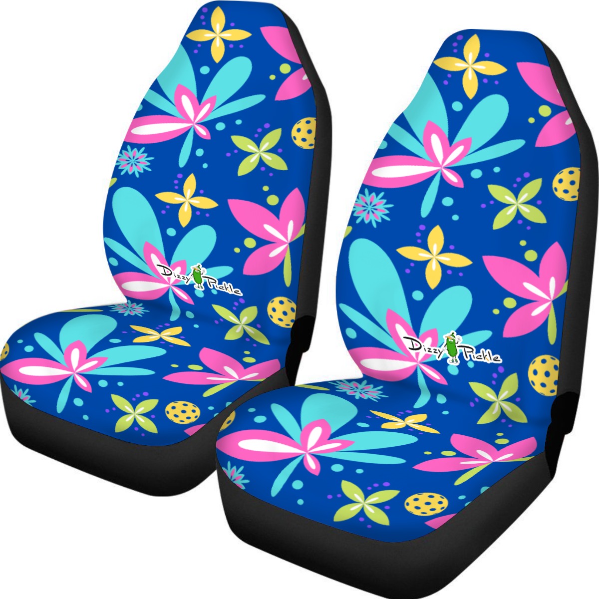 Dizzy Pickle Donna Blue Universal Car Seat Cover (Includes a pair of seat covers.)