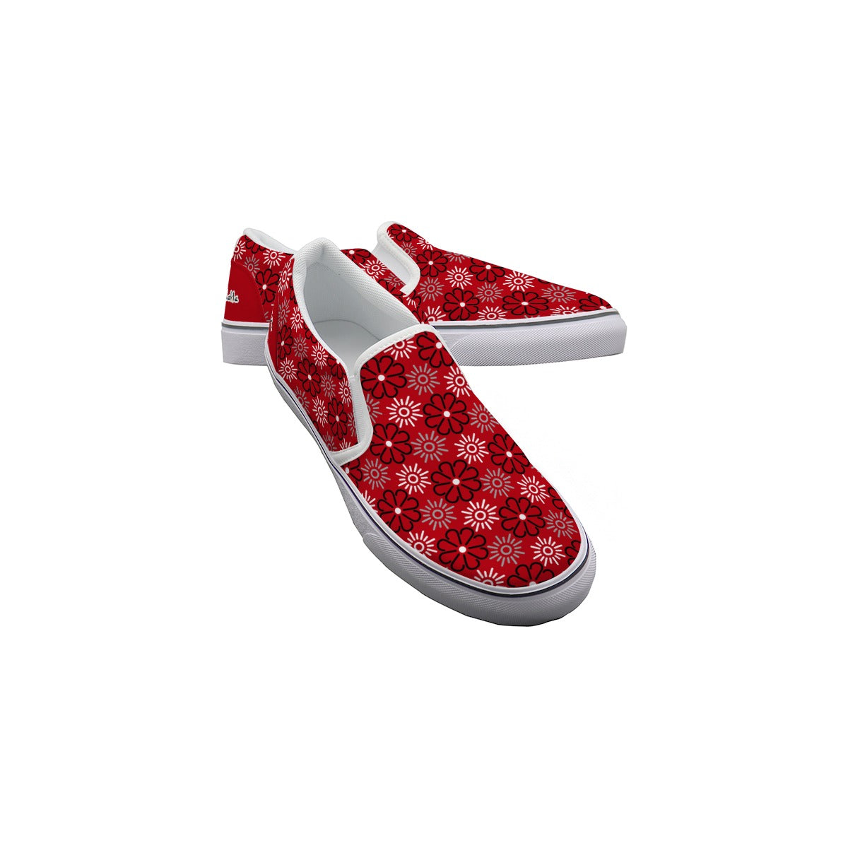 Dizzy Pickle April Red Women's Casual Slip-On Canvas Shoes