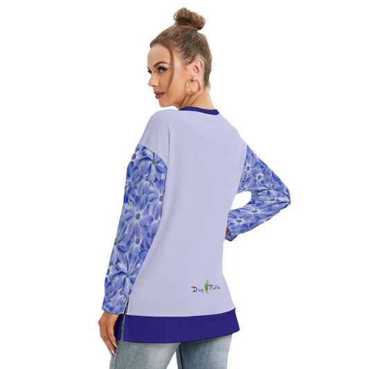 Dizzy Pickle Molly Women's Pickleball Side Split O-Neck Sweatshirt