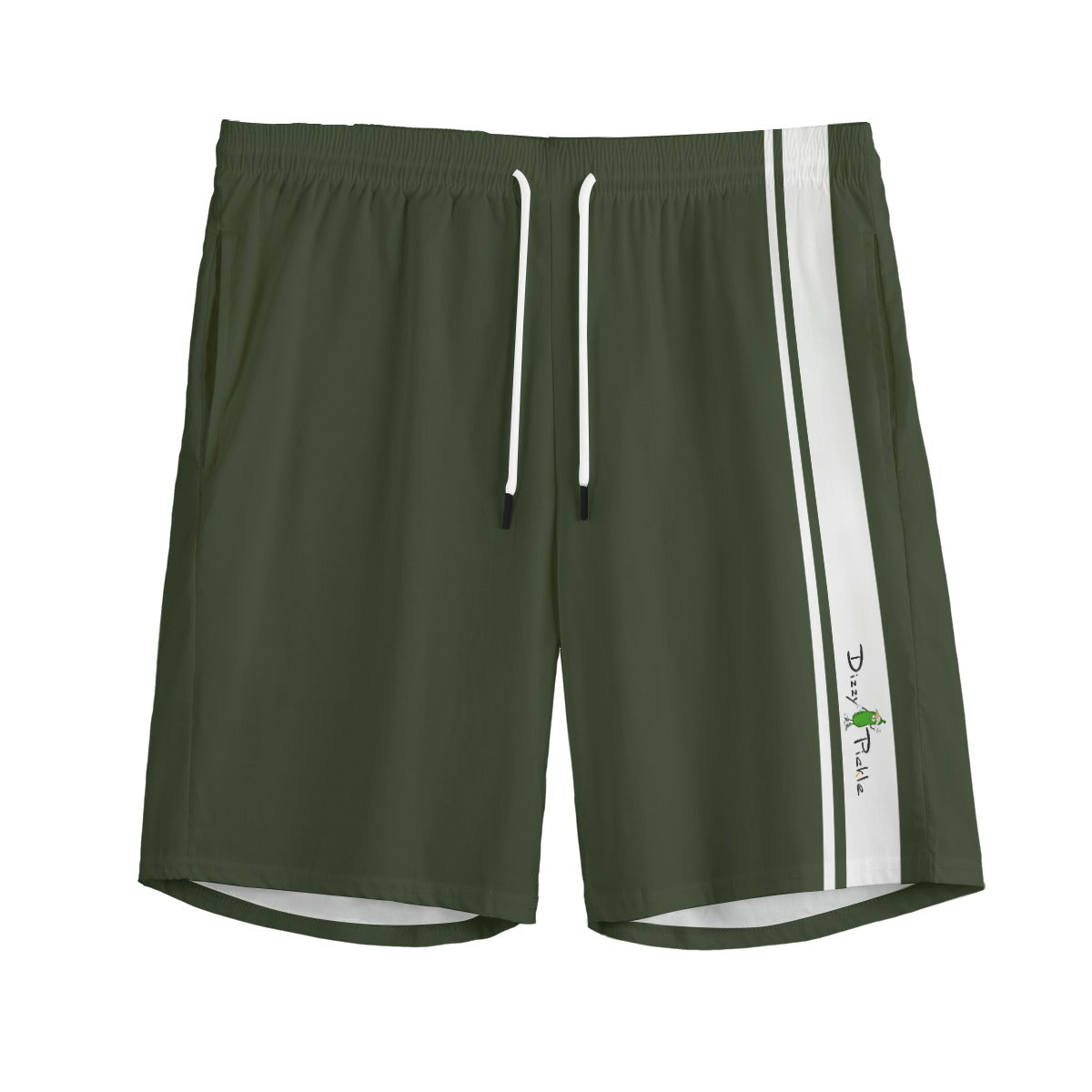 Dizzy Pickle 6Z8NF Deep Green Men's Pickleball Performance Sports Shorts