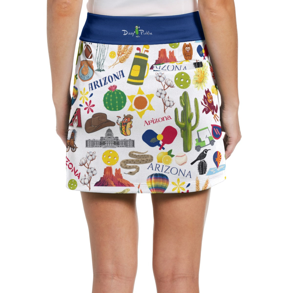 Dizzy Pickle Arizona Women's 17" Performance Pickleball Skort with Inner Shorts