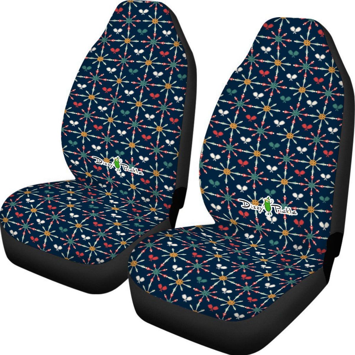 Dizzy Pickle Penny Mini Paddles and Balls B Universal Car Seat Cover (Includes a pair of seat covers.)