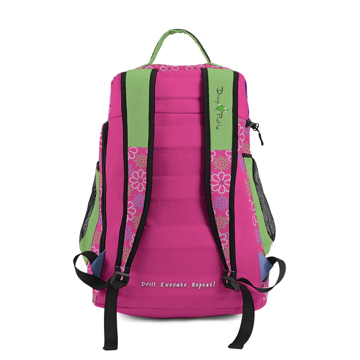 Dizzy Pickle April Pink Large Courtside Pickleball Multi-Compartment Backpack with Adjustable Straps