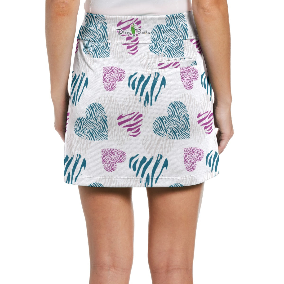 Dizzy Pickle Shelley Deep White Women's 17" Performance Pickleball Skort and Inner Shorts