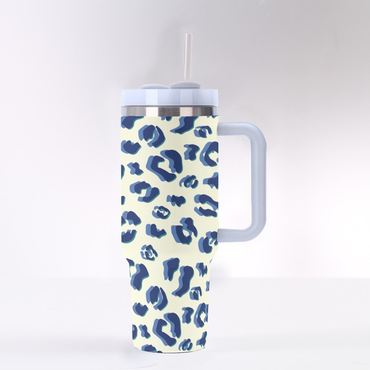 Dizzy Pickle Anne Leopard Print 40 oz. Mega Pickleball Insulated Tumbler with Handle