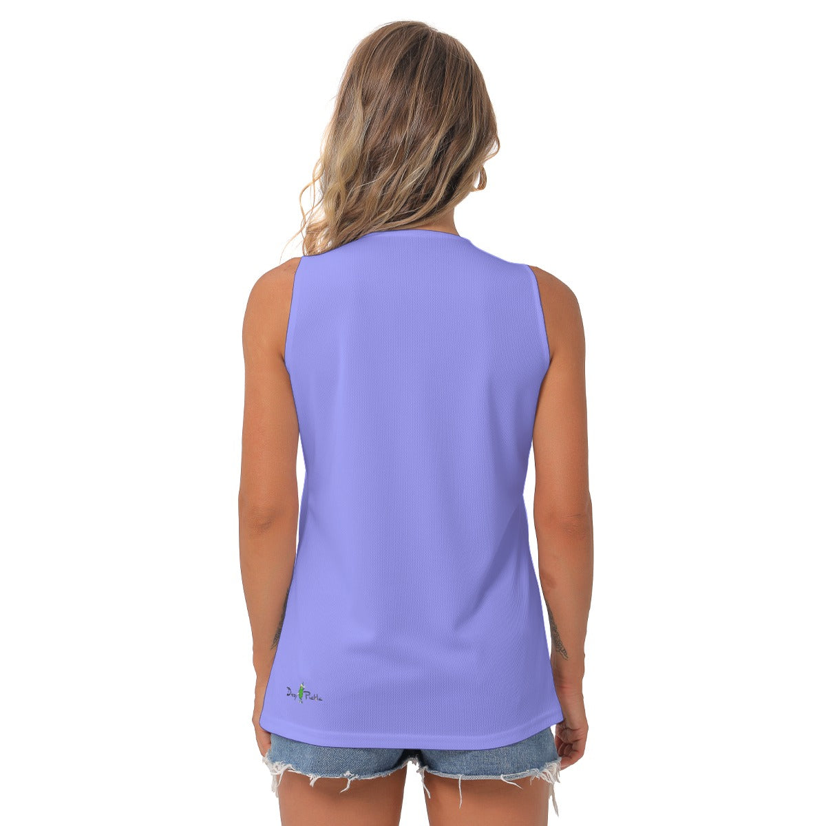 Dizzy Pickle Amber Pastel Kitty Women's Pickleball Sleeveless V-Neck Top