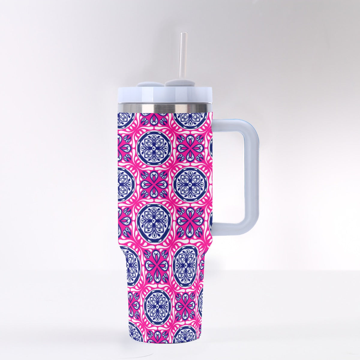 Dizzy Pickle Tracy Pink 40 oz. Mega Pickleball Insulated Tumbler with Handle