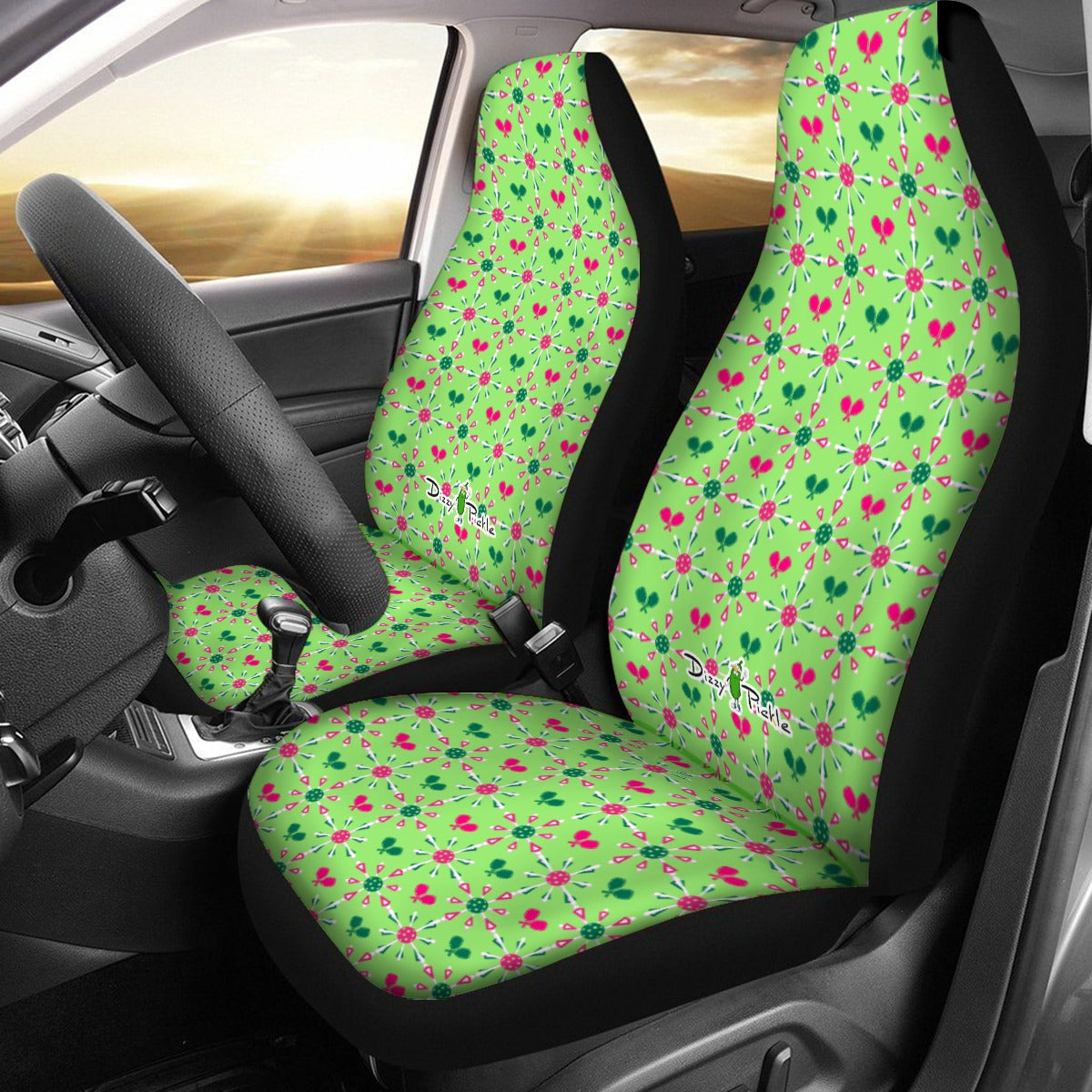 Dizzy Pickle Penny Mini Paddles and Balls PG Universal Car Seat Cover (Includes a pair of seat covers.)