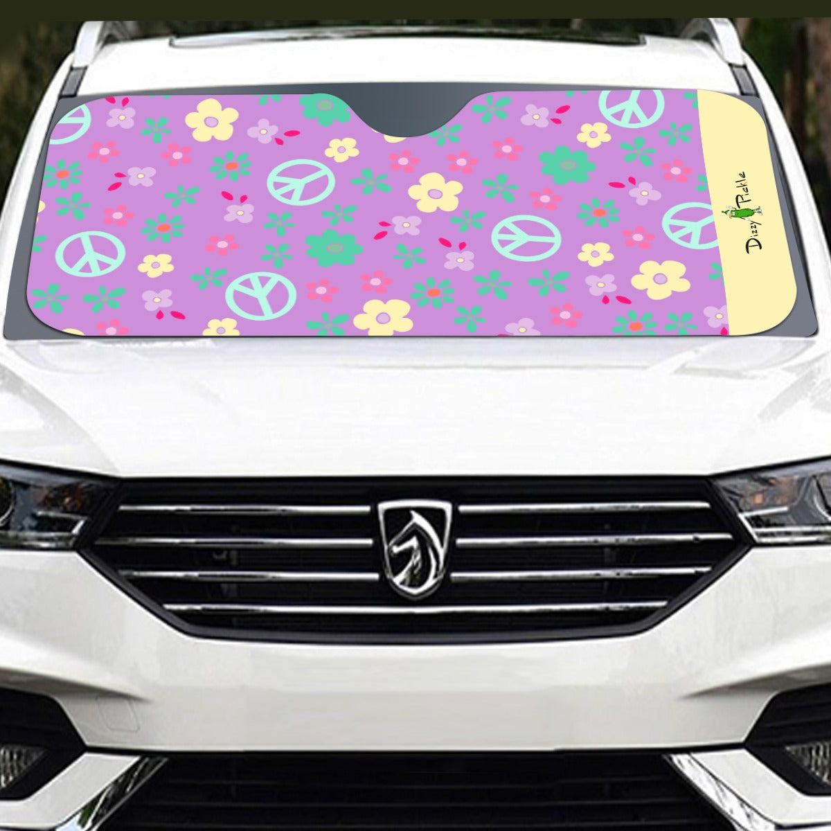 Dizzy Pickle Hope Lavender Pickleball Windshield Sunshade