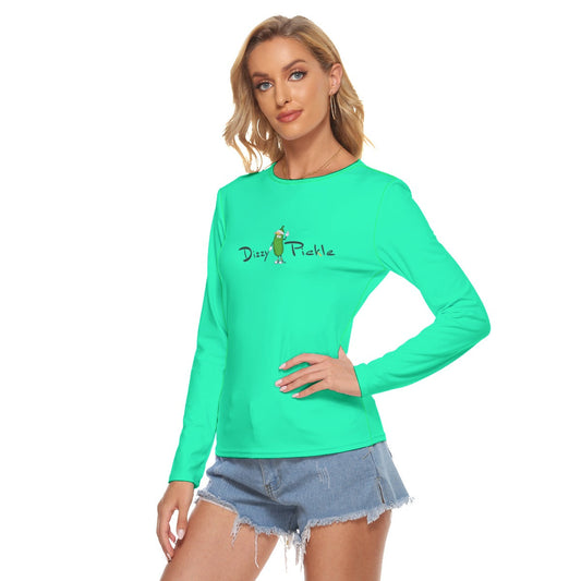 SMALL Dizzy Pickle Charlotte Women's Pickleball Slim Fit Stretchable Long Sleeve T-Shirt Sherbert