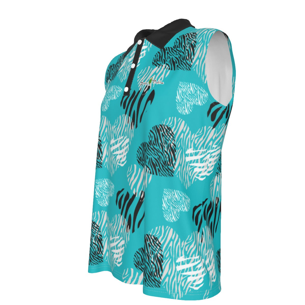 Dizzy Pickle Shelley Turquoise Women's Pickleball Sleeveless Polo Shirt