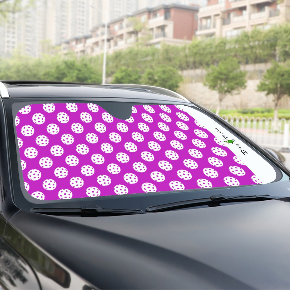 Dizzy Pickle GrayC Balls Pickleball Windshield Sunshade