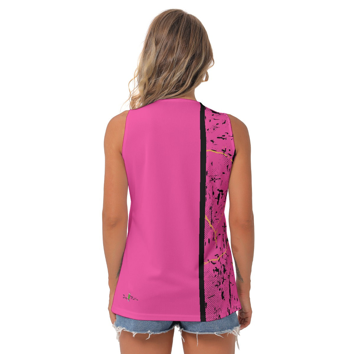 Dizzy Pickle Lynne Pink Women's Pickleball Sleeveless V-Neck Top