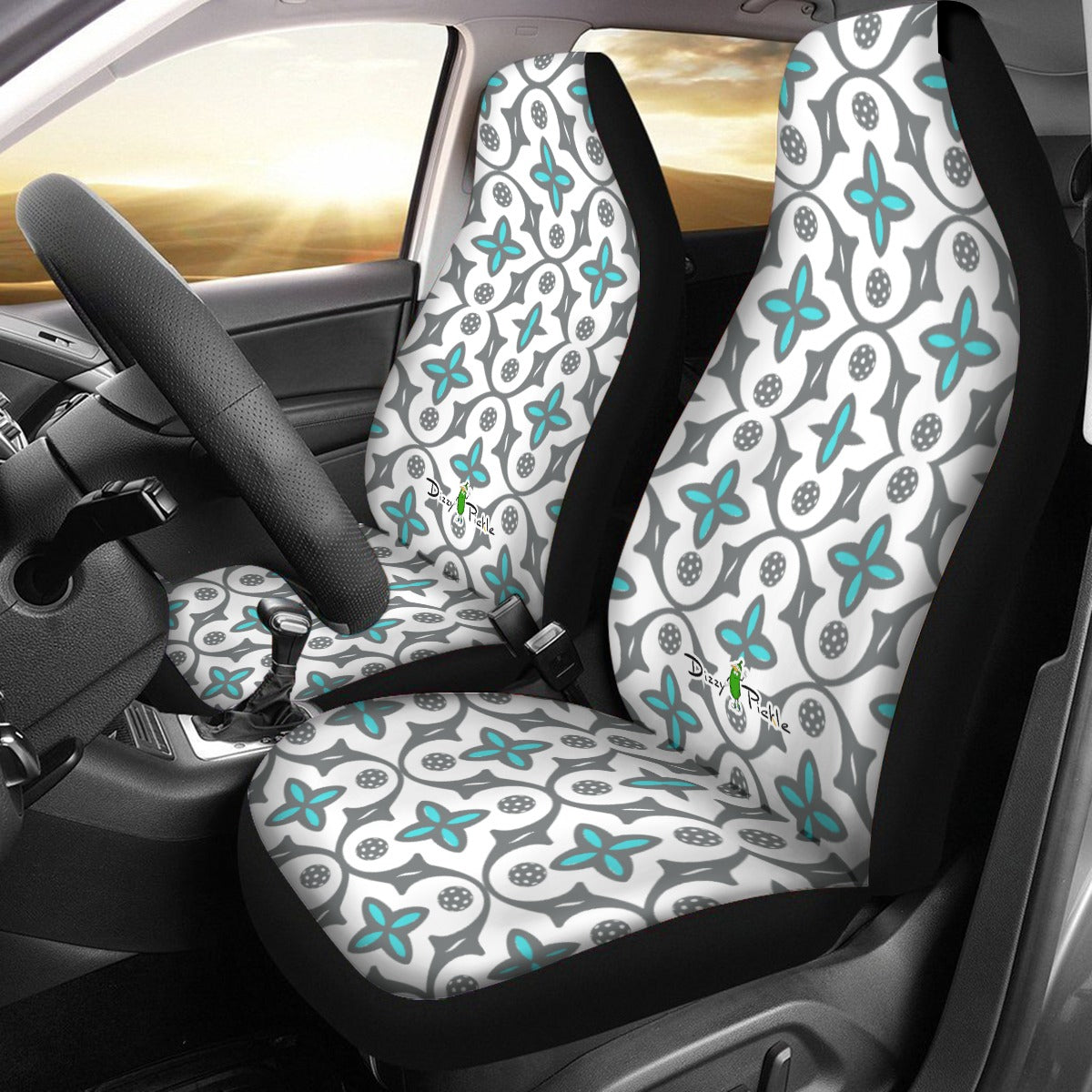 Dizzy Pickle Shelby White Universal Car Seat Cover