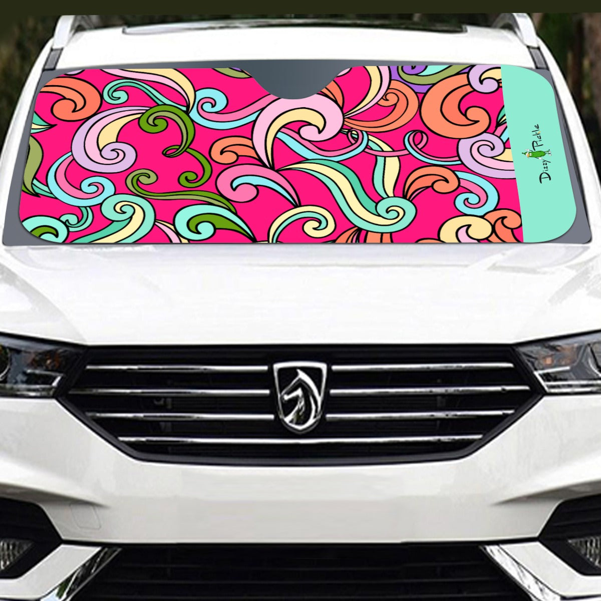 Dizzy Pickle Anna Pink Pickleball Windshield Sunshade