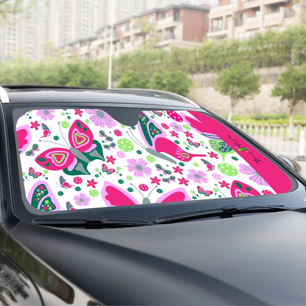 Dizzy Pickle Penny PG Butterflies Pickleball Windshield Sunshade