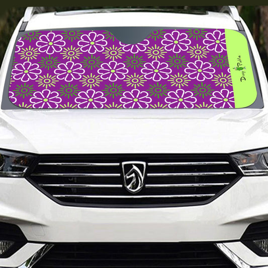 Dizzy Pickle April Purple Pickleball Windshield Sunshade