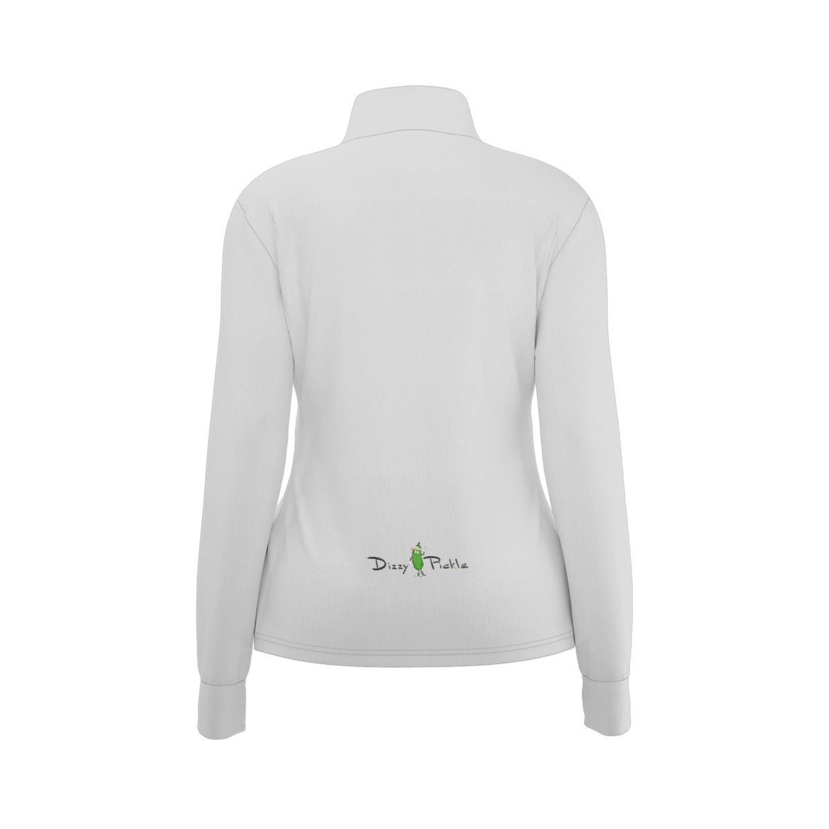 Dizzy Pickle DZY P Classic White Women's Pickleball Long Sleeve Thumbhole Jacket