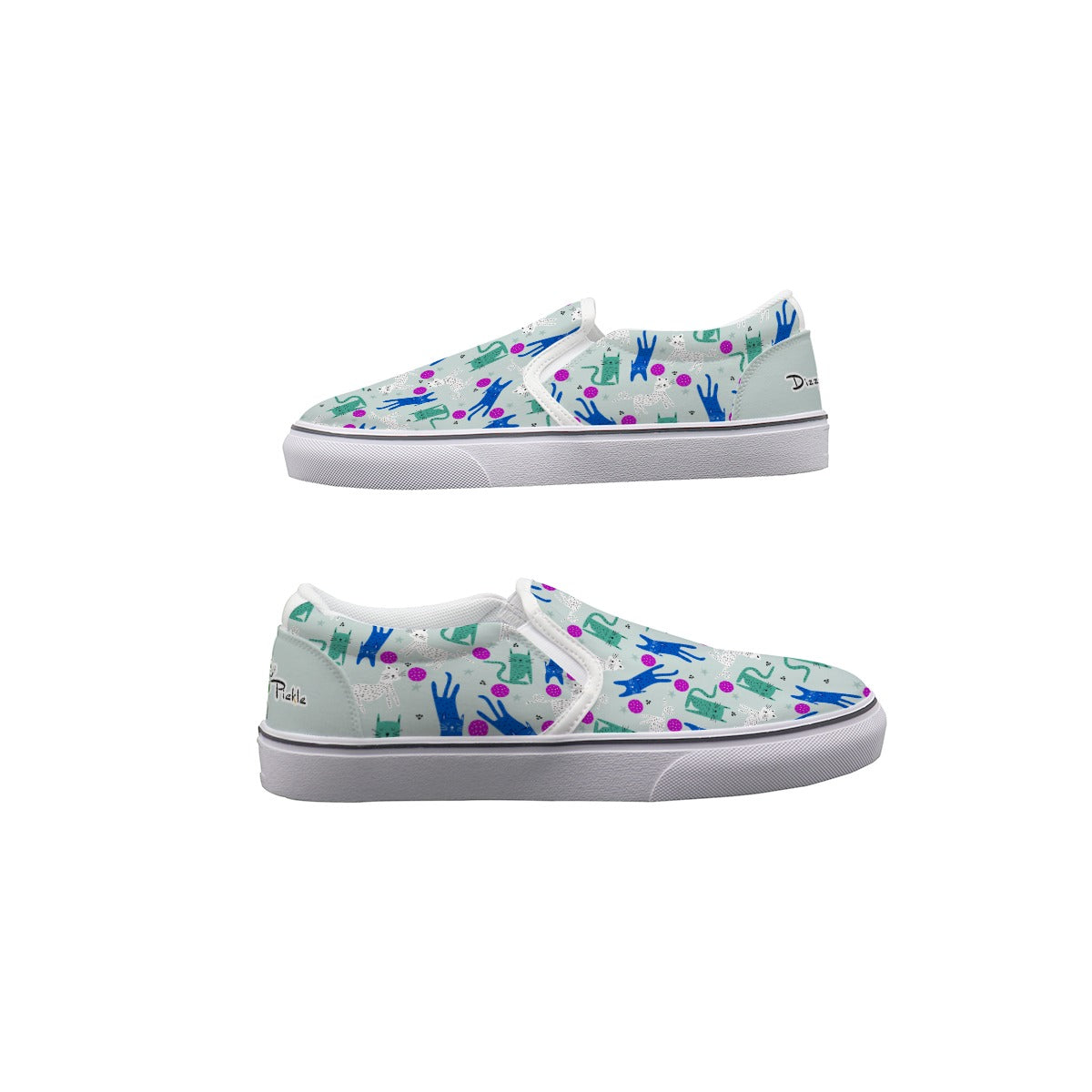 Dizzy Pickle GrayC Main Women's Casual Slip-On Canvas Shoes