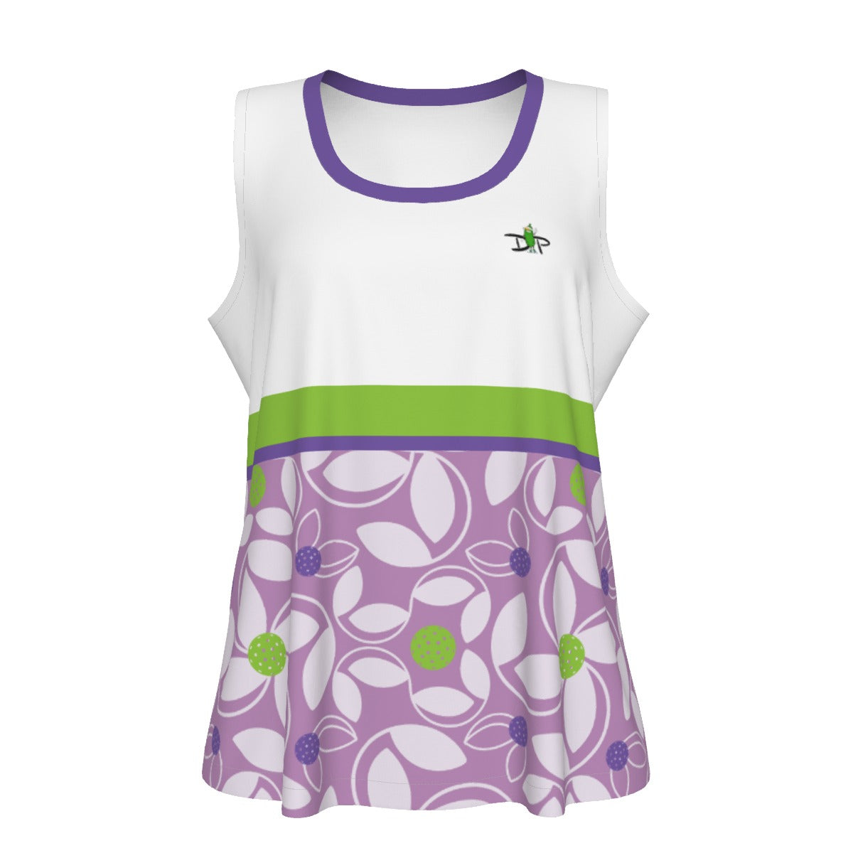 LARGE Dizzy Pickle Beth Women's Pickleball Sports Tank Lavender