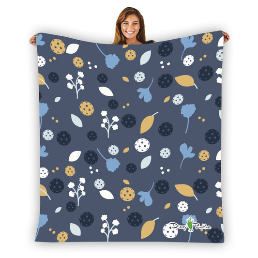 Dizzy Pickle Lesley Gray Pickleball Courtside Flannel Blanket