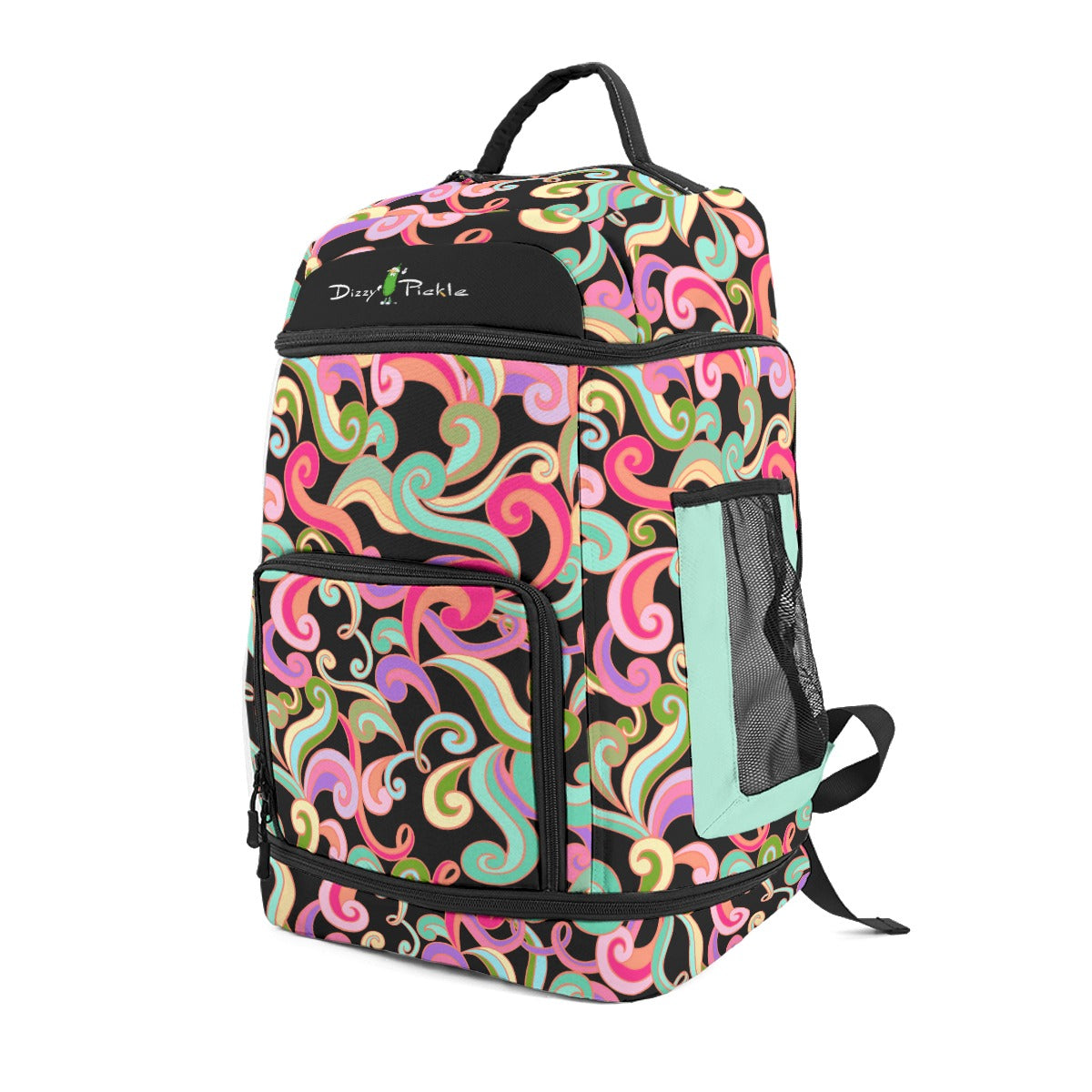 Dizzy Pickle Anna Black Large Courtside Pickleball Multi-Compartment Backpack with Adjustable Straps