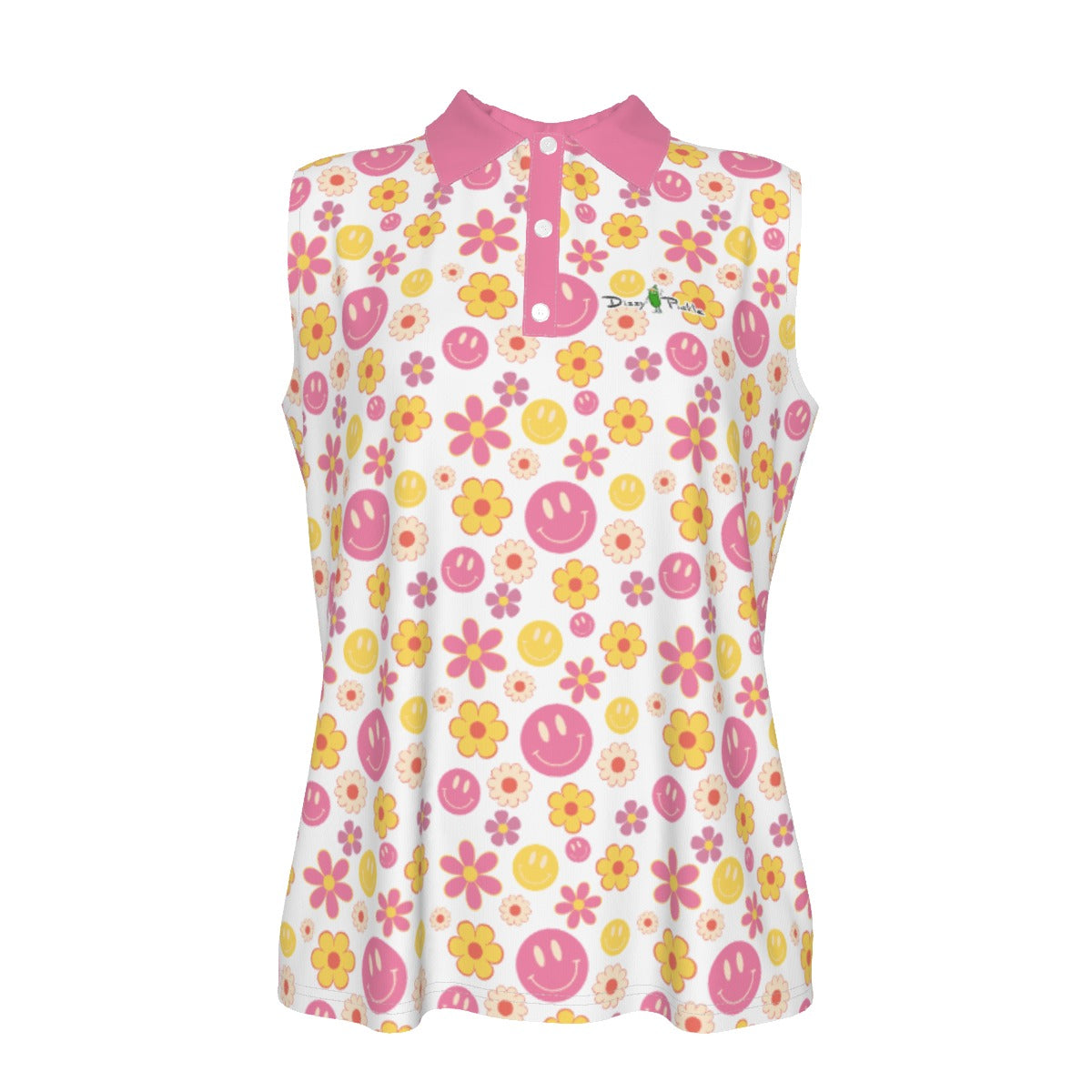 Dizzy Pickle Joy Main Women's Pickleball Sleeveless Polo Shirt