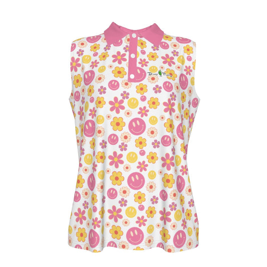 Dizzy Pickle Joy Main Women's Pickleball Sleeveless Polo Shirt
