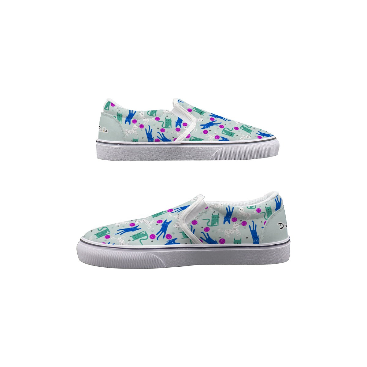 Dizzy Pickle GrayC Main Women's Casual Slip-On Canvas Shoes
