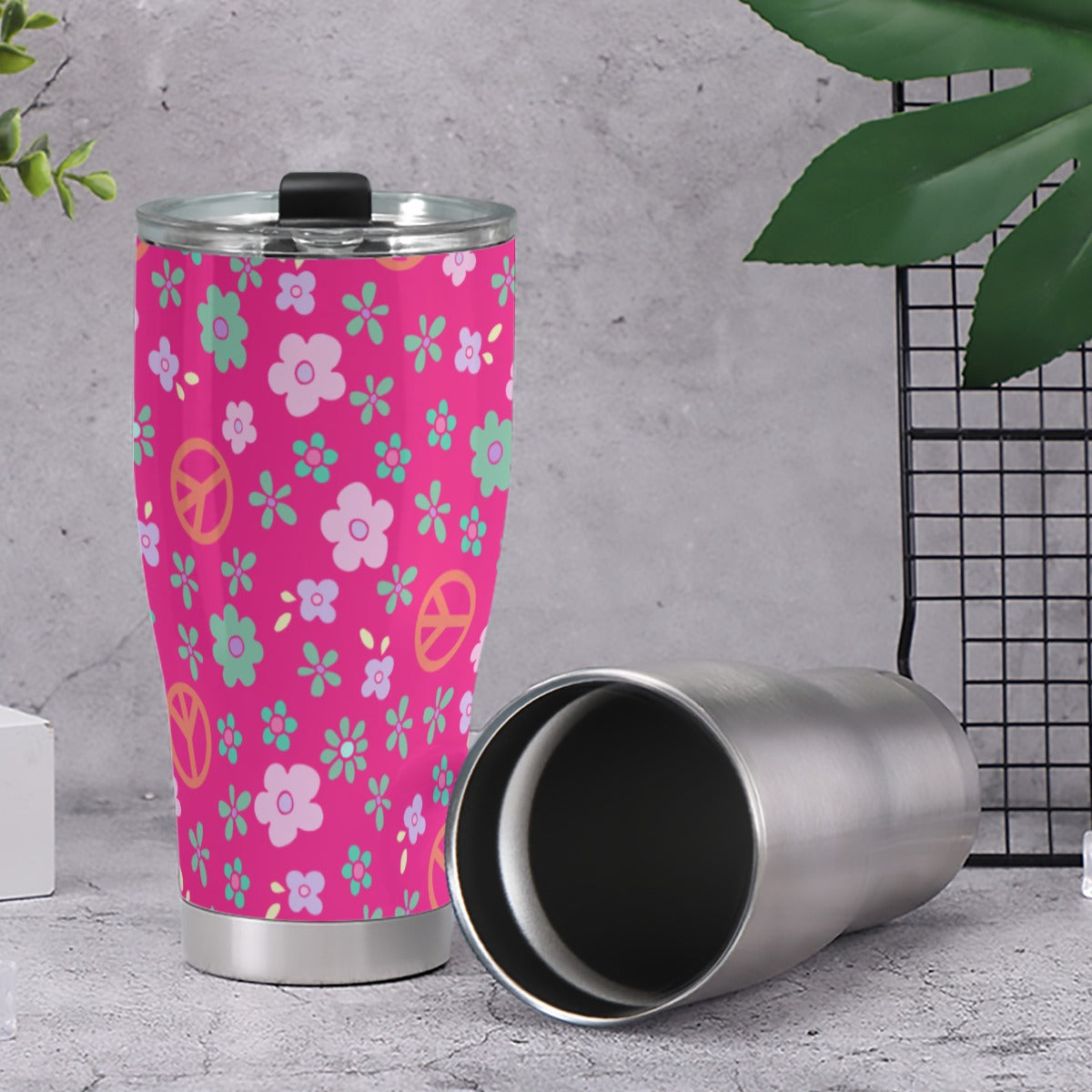 Dizzy Pickle Hope Rose Pickleball 30oz Insulated Tumbler 3.94"x7.87"x2.95"