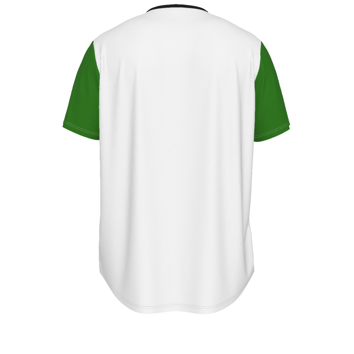 5X-LARGE DZY P Classic - White/Green/Black - Men's Short Sleeve Rounded Hem by Dizzy Pickle