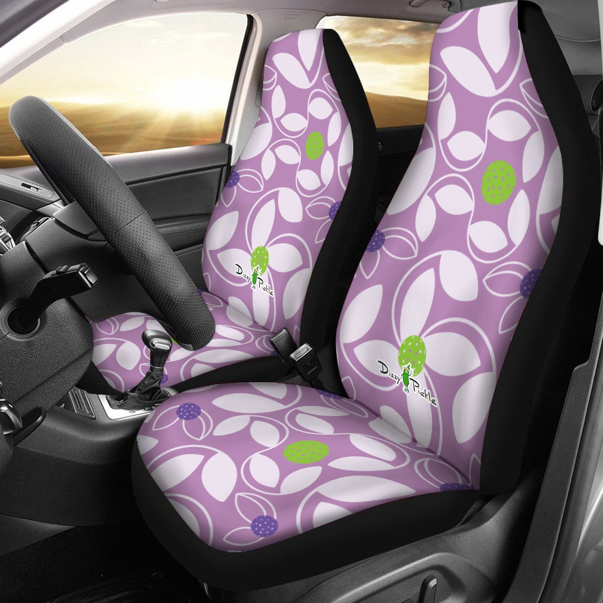 Dizzy Pickle Beth Lavender Universal Car Seat Cover (Includes a pair of seat covers.)