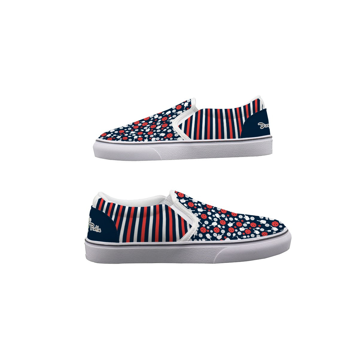 Dizzy Pickle Van Mini Paddles and Balls Women's Casual Slip-On Canvas Shoes