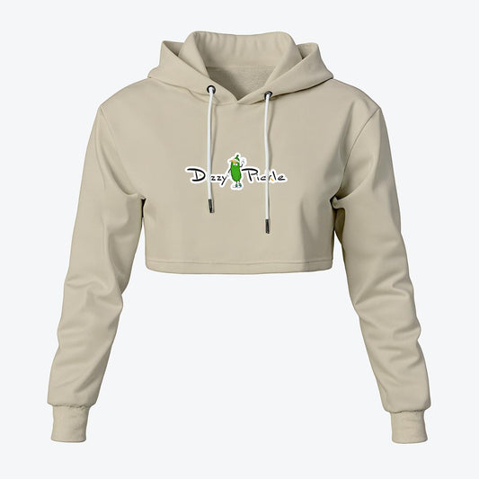 Dizzy Pickle Women's Pickleball Cropped Hoodie - Vanilla Ice