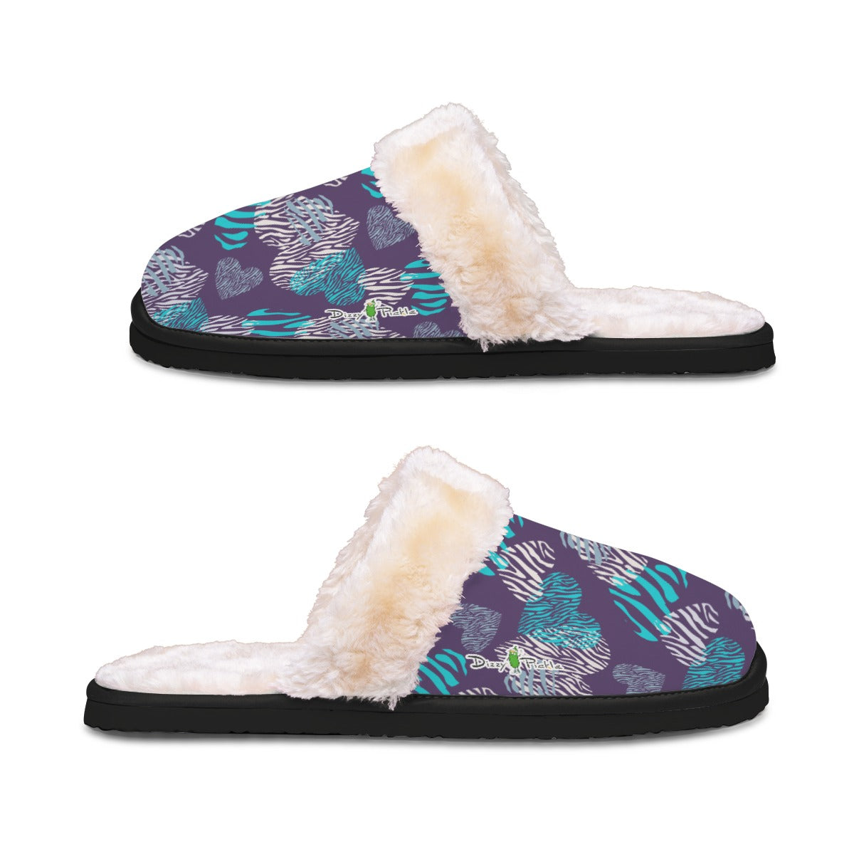 Dizzy Pickle Shelley Deep Purple Women's Pickleball Plush Slippers