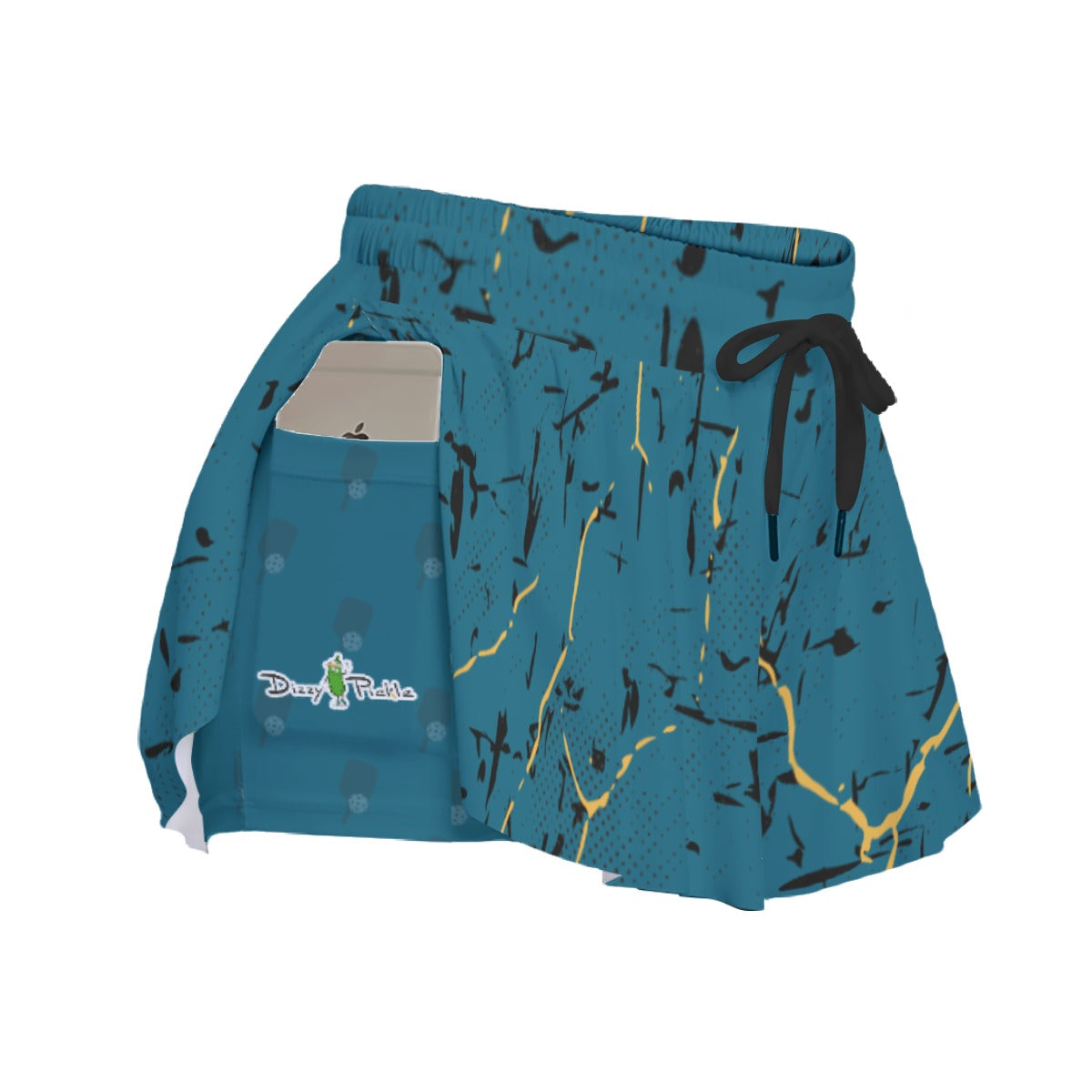 Dizzy Pickle Lynne Turquoise Women's Pickleball Sport Culottes with Pockets