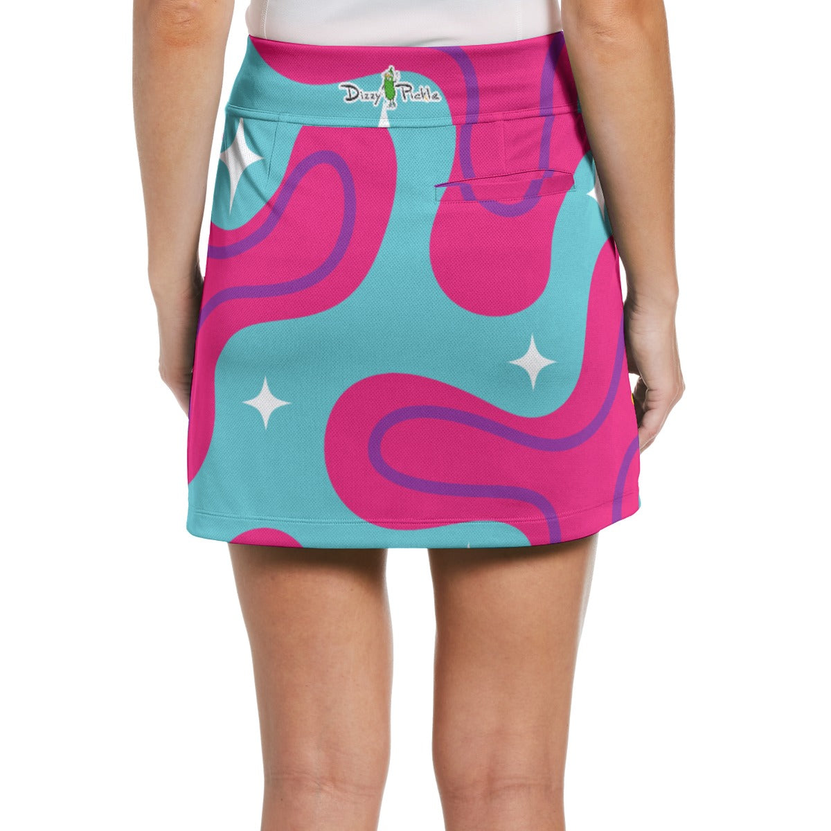 Dizzy Pickle Jenny Sparkles Women's 17" Performance Pickleball Skort and Inner Shorts