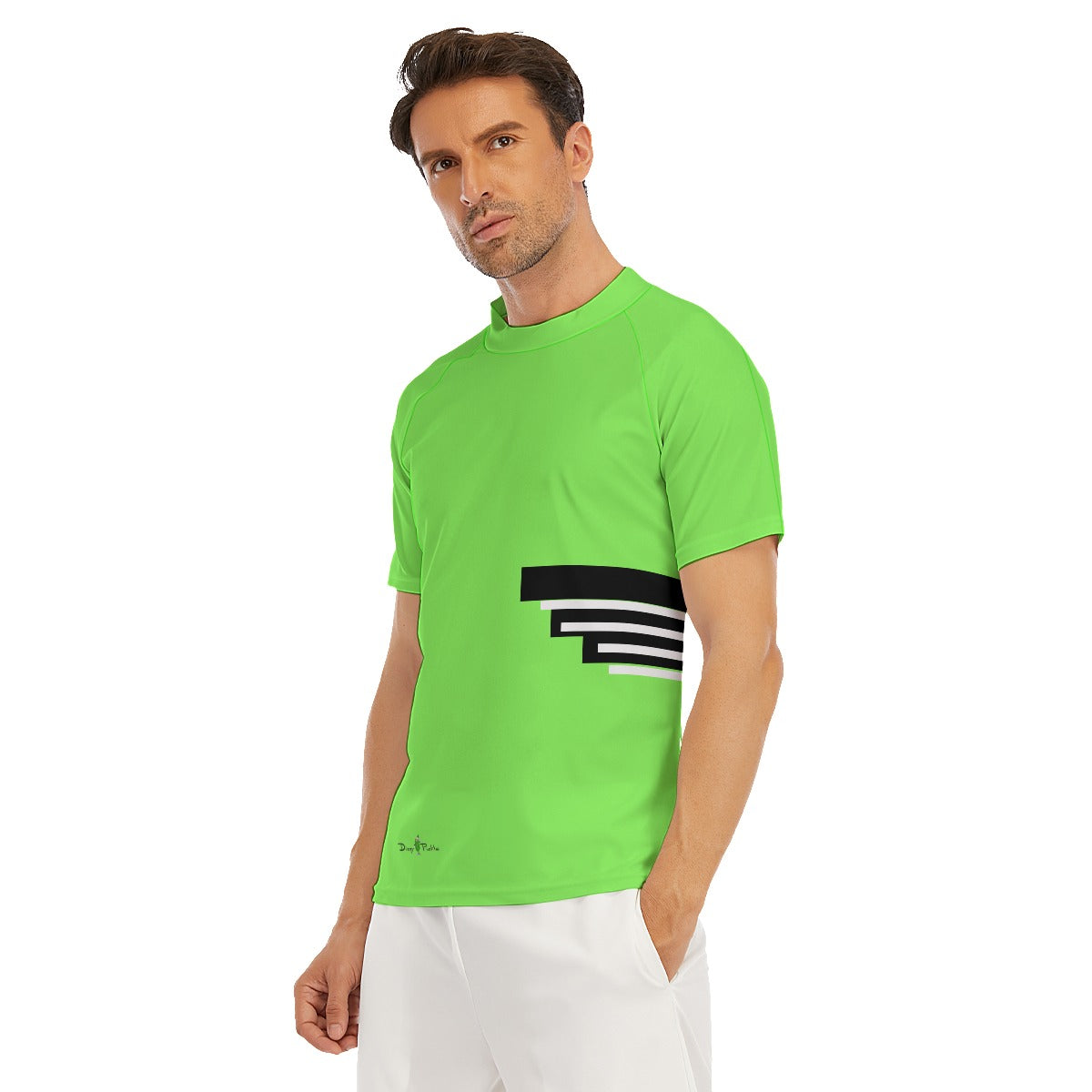 MEDIUM - UNLIMITED - Men's Pickleball Fitted T-Shirt by Dizzy Pickle