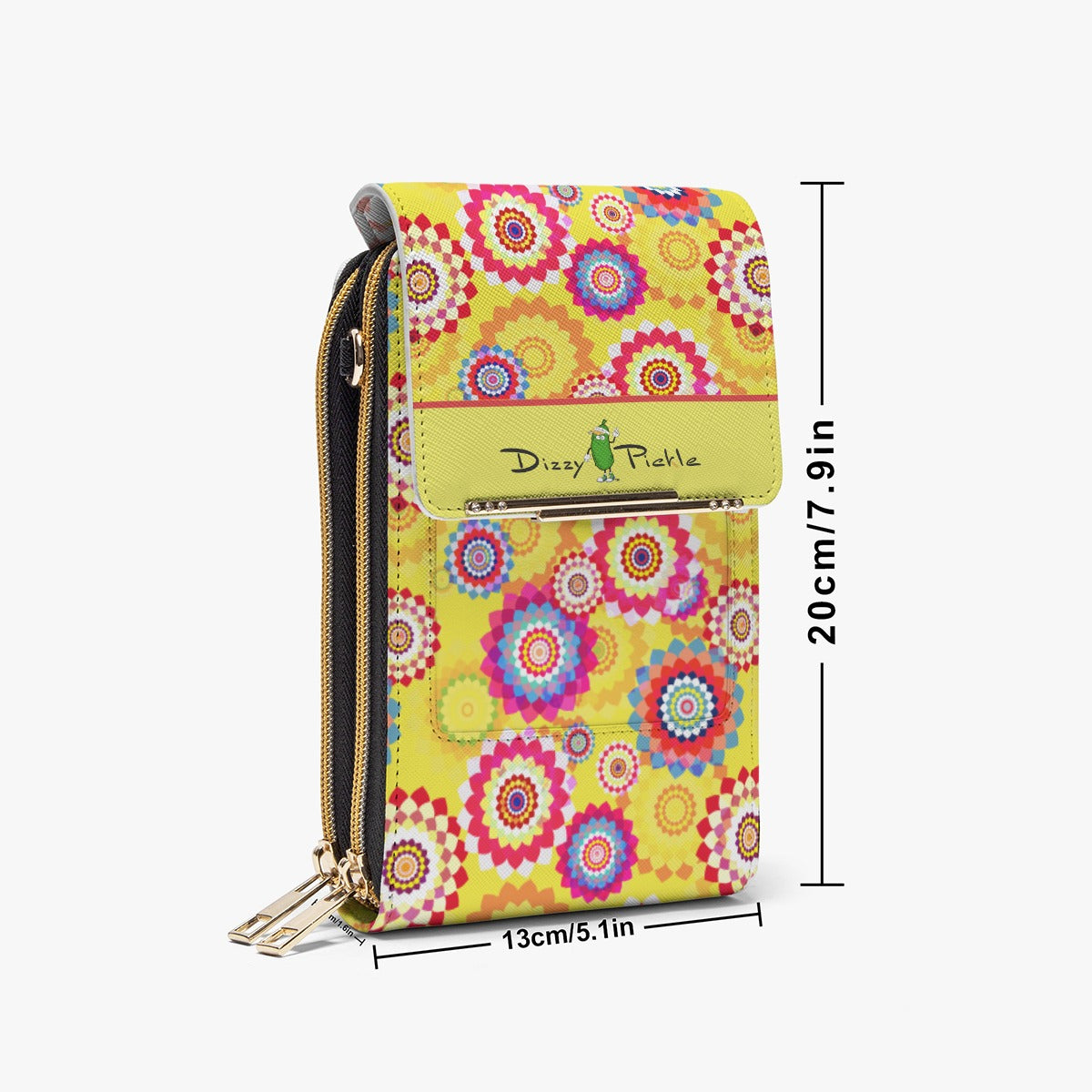 Dizzy Pickle Hannah Blooms Women's Pickleball Mobile Phone Crossbody Bag