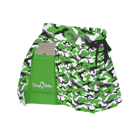 Dizzy Pickle Jan Green Women's Pickleball Sport Culottes with Pockets