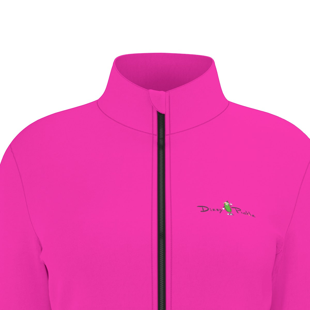 Dizzy Pickle DZY P Classic Hot Pink Women's Pickleball Long Sleeve Thumbhole Jacket