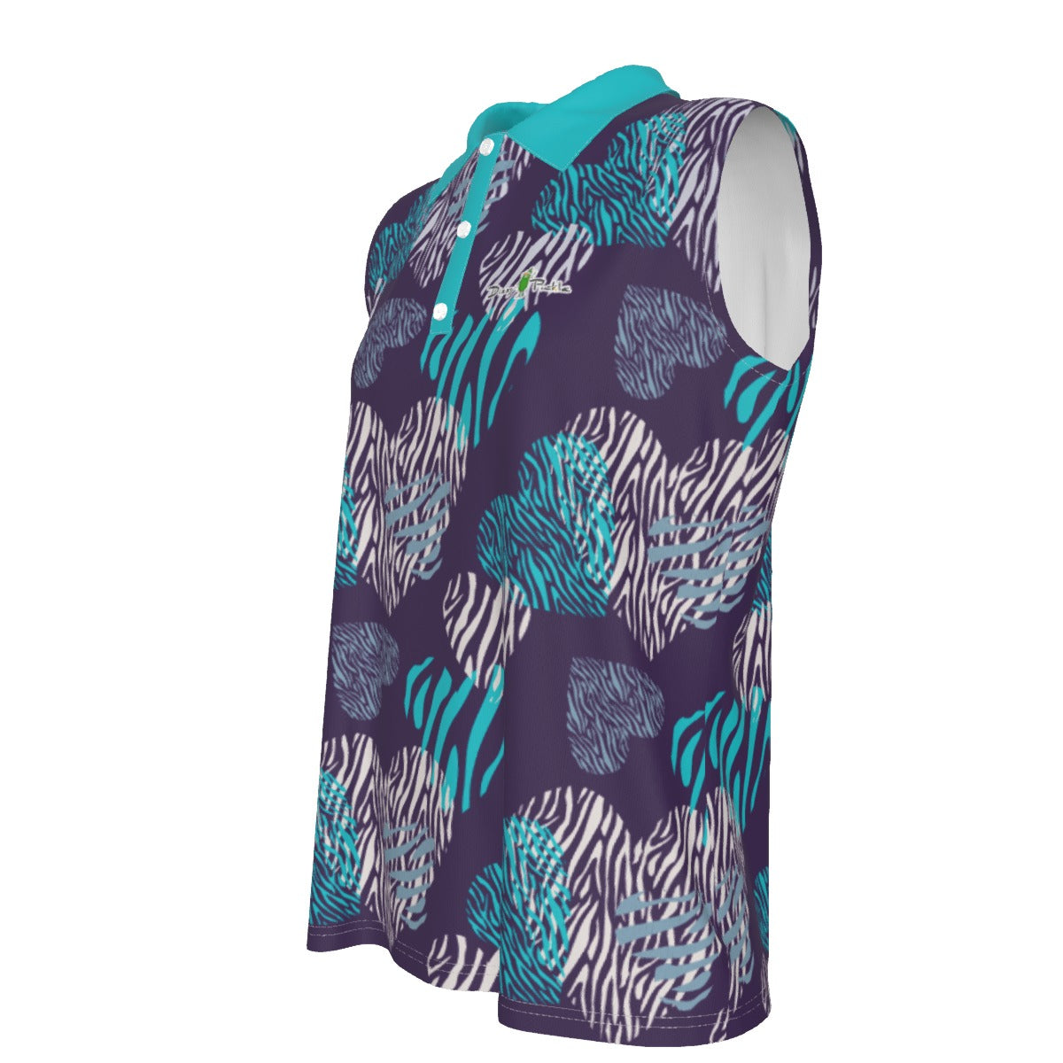 Dizzy Pickle Shelley Deep Purple Women's Pickleball Sleeveless Polo Shirt