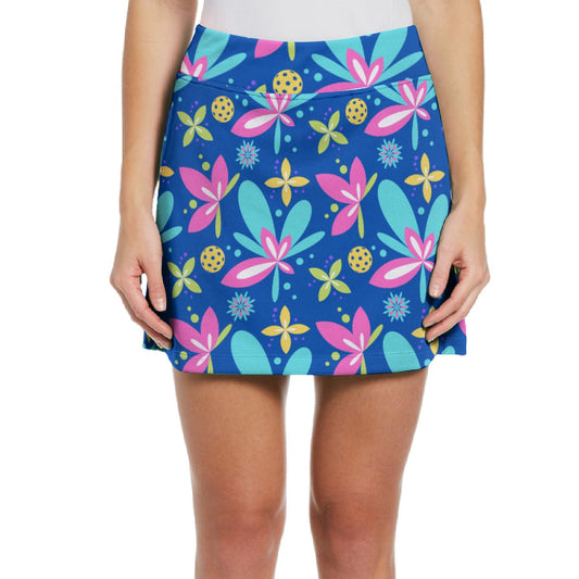 SMALL Dizzy Pickle Donna Blue 17" Performance Skort with Inner Shorts